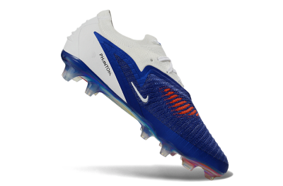 Unisex Nike Phantom 6 Elite Low FG Football Boots - Blue/Electric Blue/Fiery Orange