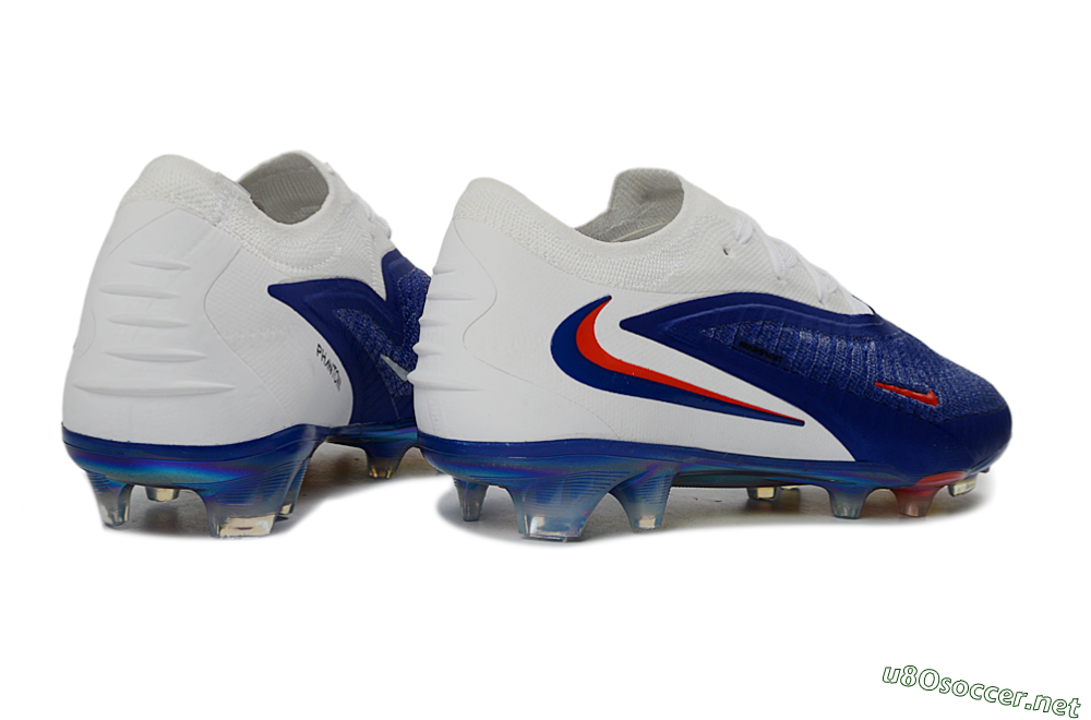 Unisex Nike Phantom 6 Elite Low FG Football Boots - Blue/Electric Blue/Fiery Orange 6