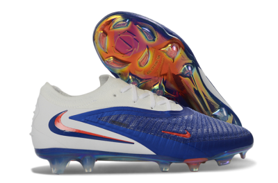Unisex Nike Phantom 6 Elite Low FG Football Boots - Blue/Electric Blue/Fiery Orange