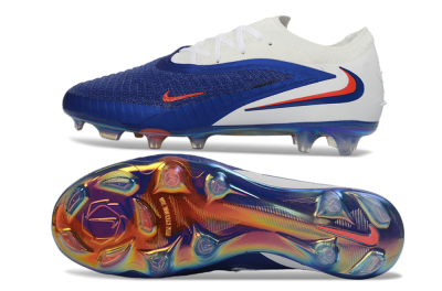 Unisex Nike Phantom 6 Elite Low FG Football Boots - Blue/Electric Blue/Fiery Orange