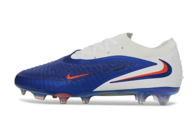 Unisex Nike Phantom 6 Elite Low FG Football Boots - Blue/Electric Blue/Fiery Orange