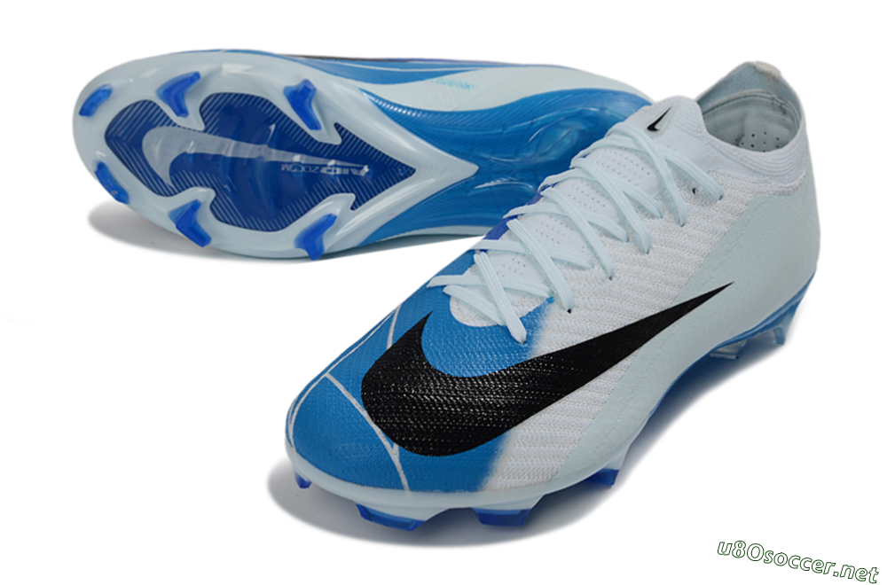 Unisex Nike Air Zoom Mercurial Vapor 16 Elite FG Football Boots - Blue/Sky Blue/Black 3