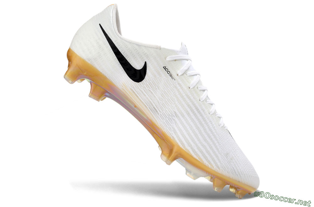 Men's Nike Air Zoom Mercurial Superfly 11 FG Football Boots - White/Iridescent Yellow/Black 4