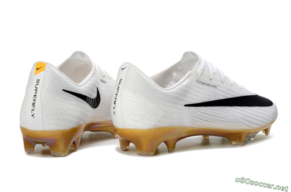 Men's Nike Air Zoom Mercurial Superfly 11 FG Football Boots - White/Iridescent Yellow/Black 6