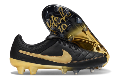Men's Nike Tiempo Legend SE FG Football Boots - Black/Gold/Sleek Black
