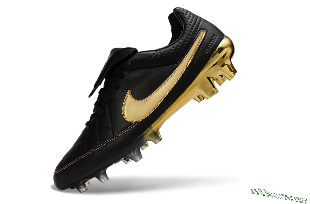 Men's Nike Tiempo Legend SE FG Football Boots - Black/Gold/Sleek Black 5