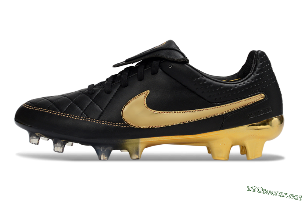 Men's Nike Tiempo Legend SE FG Football Boots - Black/Gold/Sleek Black 0