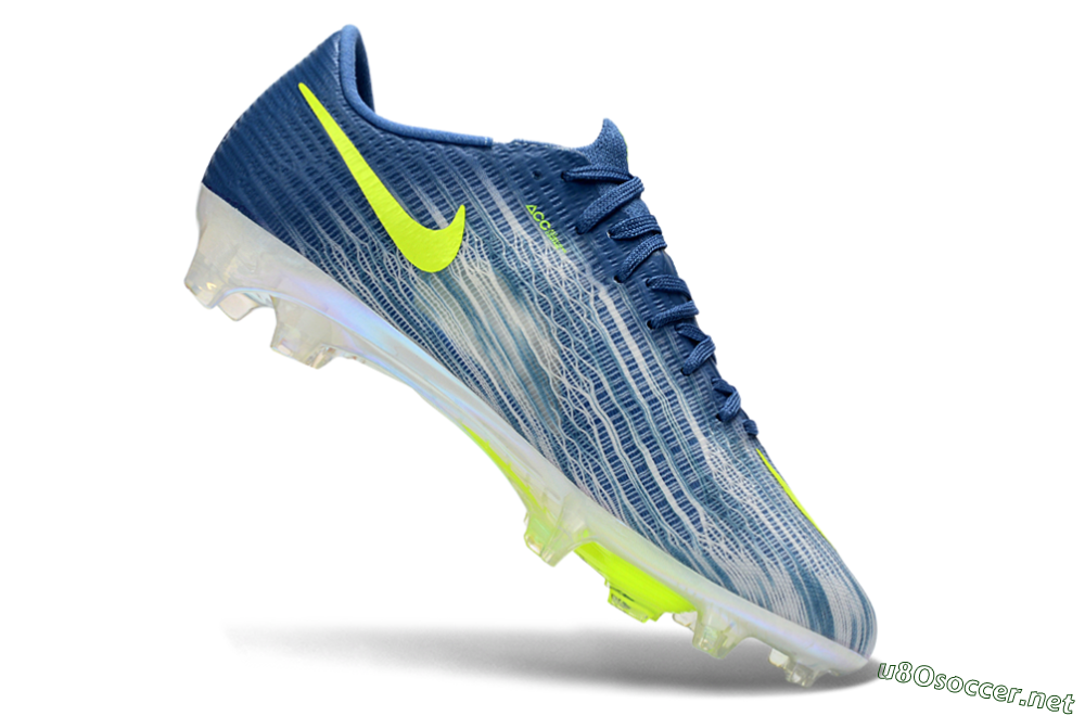 Men's Nike Air Zoom Mercurial Superfly 11 FG Football Boots - Blue/Electric Yellow/Light Blue 4