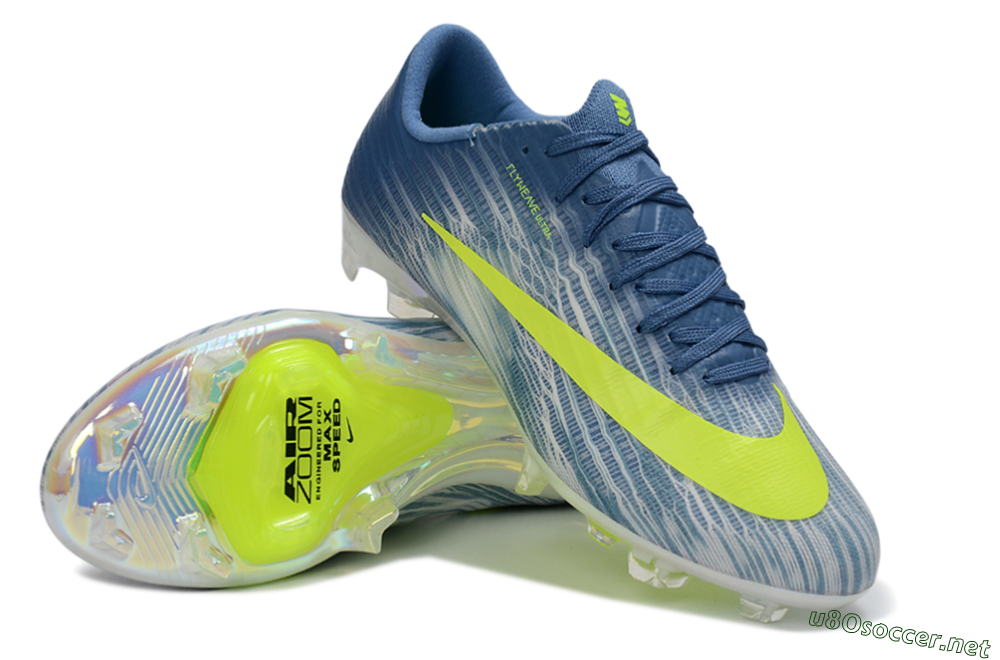 Men's Nike Air Zoom Mercurial Superfly 11 FG Football Boots - Blue/Electric Yellow/Light Blue 3