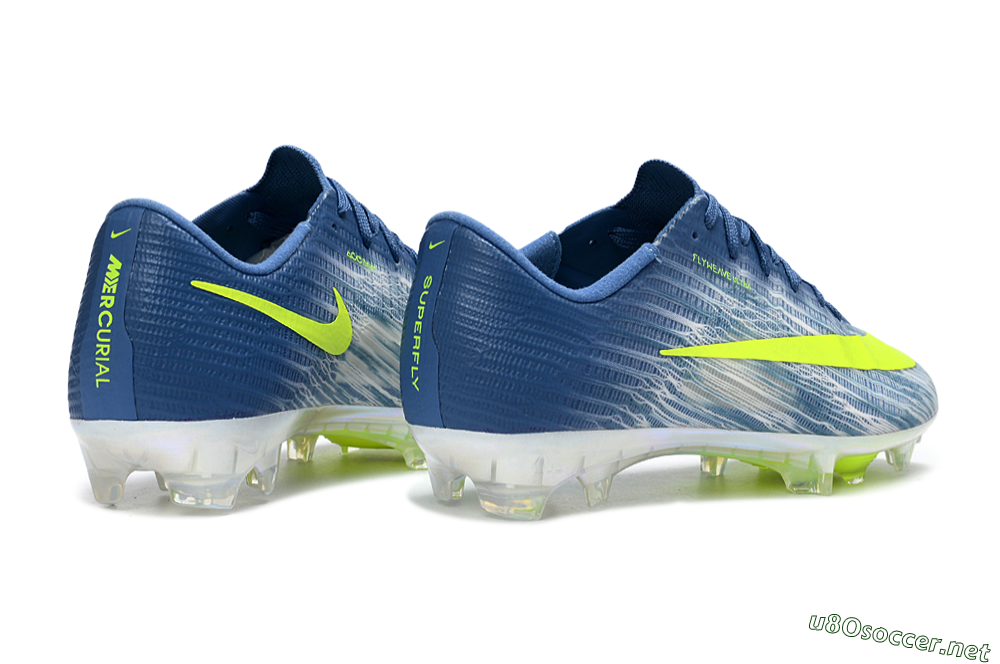 Men's Nike Air Zoom Mercurial Superfly 11 FG Football Boots - Blue/Electric Yellow/Light Blue 6