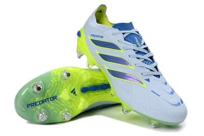 Men's Adidas Predator 26 Elite SG Football Boots - Blue/Lime Green/Light Blue