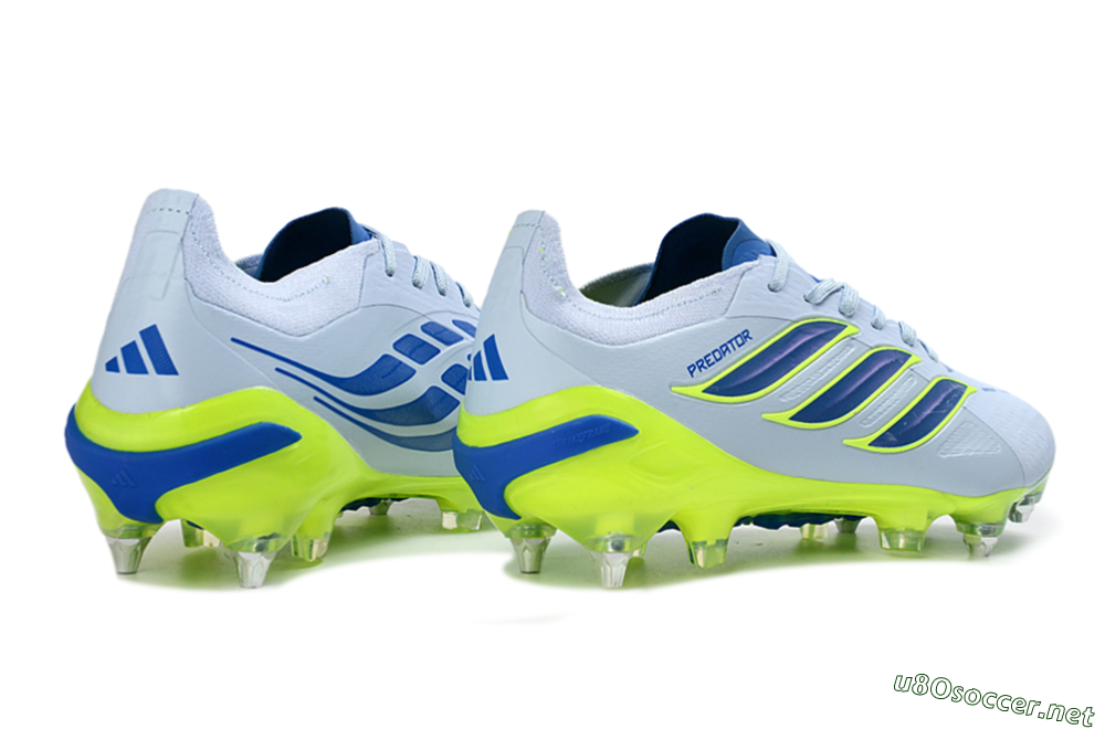 Men's Adidas Predator 26 Elite SG Football Boots - Blue/Lime Green/Light Blue 6