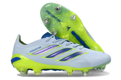 Men's Adidas Predator 26 Elite SG Football Boots - Blue/Lime Green/Light Blue