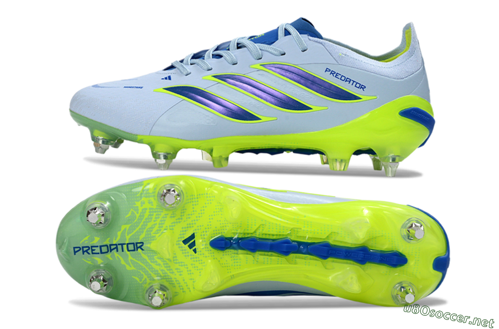 Men's Adidas Predator 26 Elite SG Football Boots - Blue/Lime Green/Light Blue 1