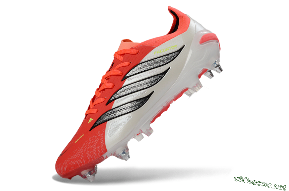 Men's Adidas Predator 26 Elite SG Football Boots - Red/Electric Coral/Black 5