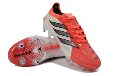 Men's Adidas Predator 26 Elite SG Football Boots - Red/Electric Coral/Black