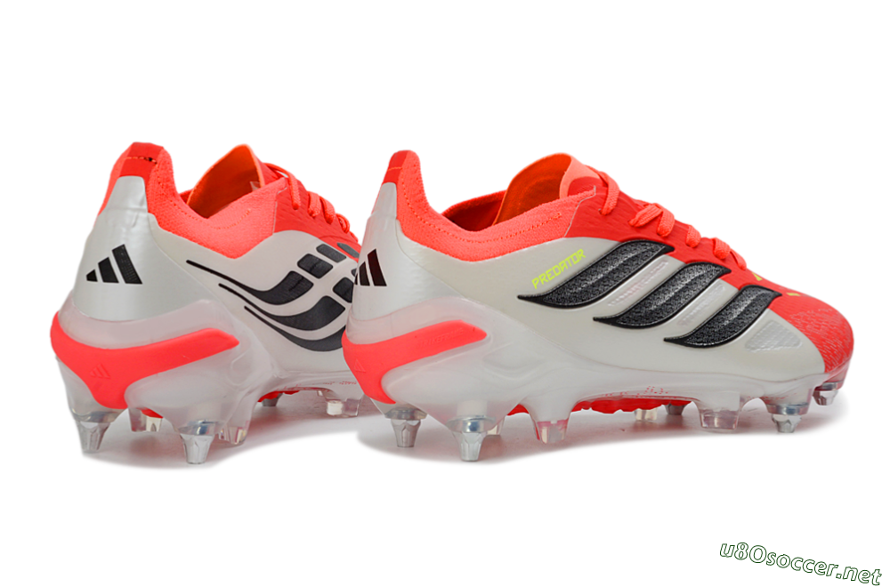 Men's Adidas Predator 26 Elite SG Football Boots - Red/Electric Coral/Black 6