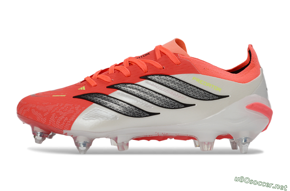 Men's Adidas Predator 26 Elite SG Football Boots - Red/Electric Coral/Black 0
