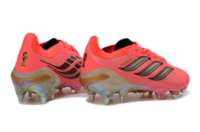 Men's Adidas Predator 26 Elite SG Football Boots - Pink/Fluorescent Pink/Metallic Silver
