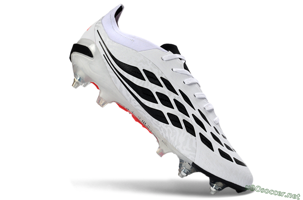 Men's Adidas Predator 26 Elite SG Football Boots - White/Vibrant Pink/Black 4