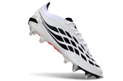 Men's Adidas Predator 26 Elite SG Football Boots - White/Vibrant Pink/Black