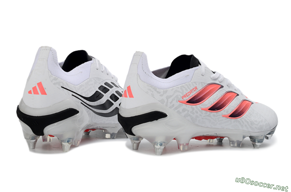Men's Adidas Predator 26 Elite SG Football Boots - White/Vibrant Pink/Black 6