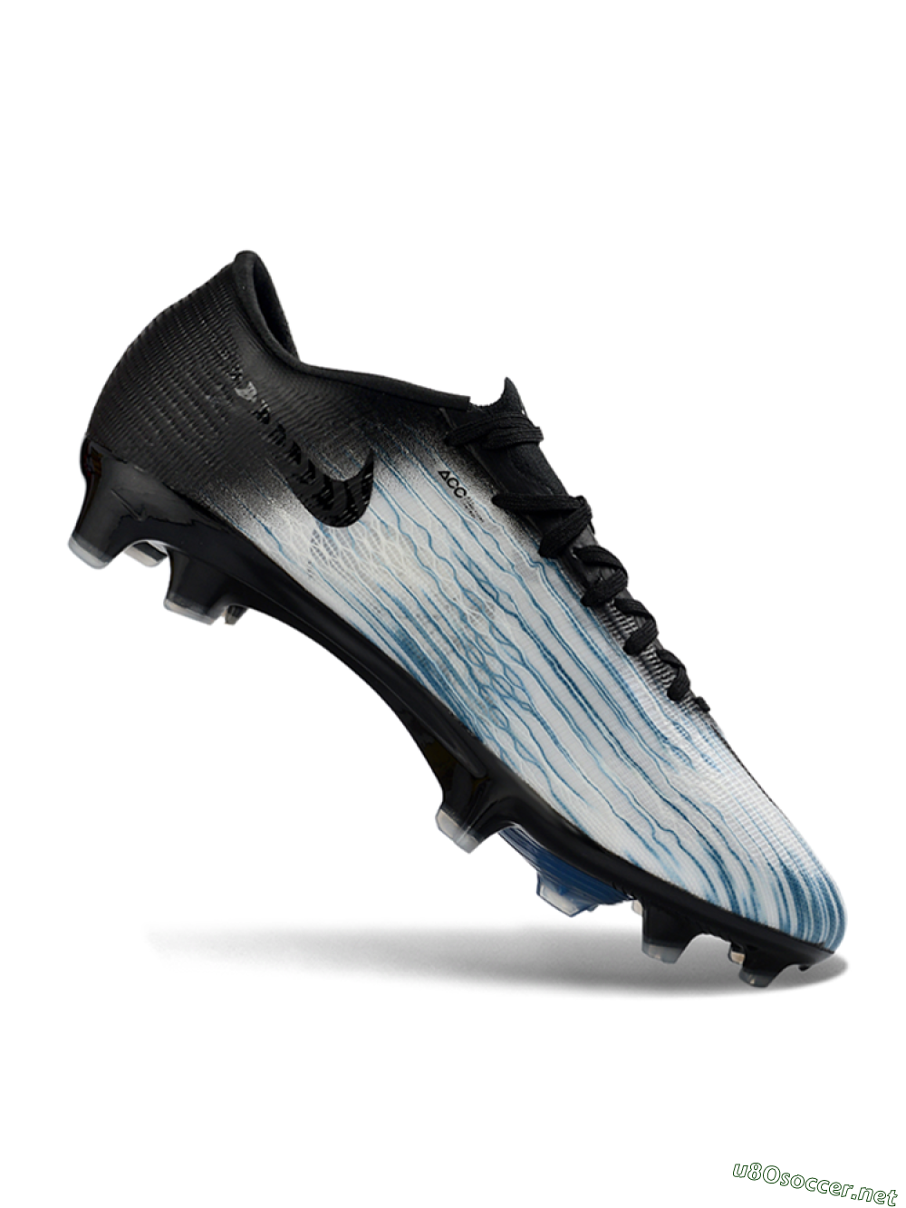 Men's Nike Air Zoom Mercurial Superfly 11 FG Football Boots - White/Sky Blue/Black 4