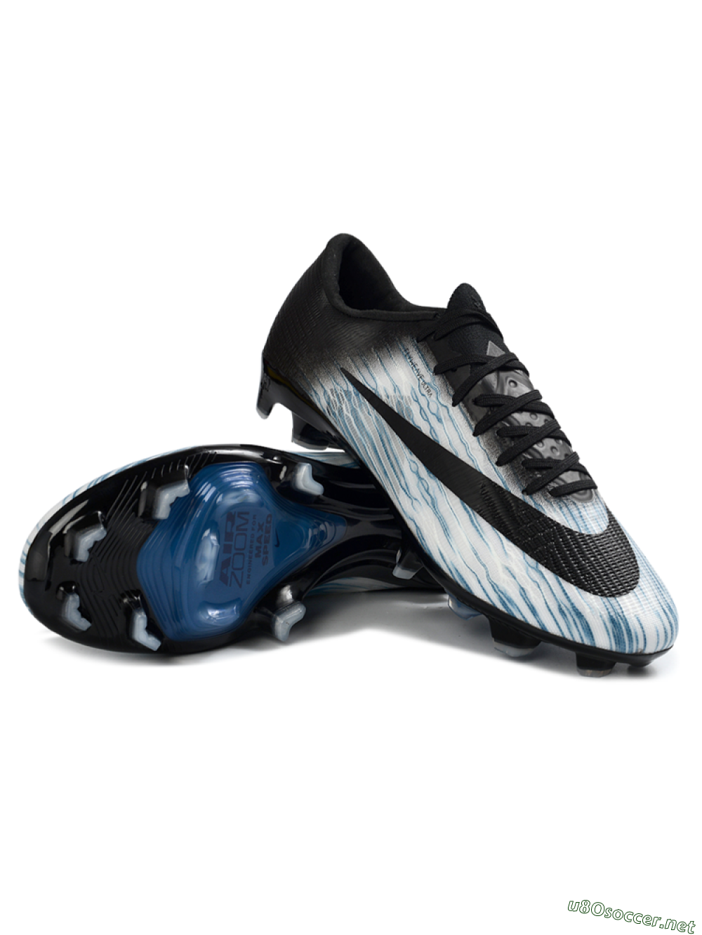 Men's Nike Air Zoom Mercurial Superfly 11 FG Football Boots - White/Sky Blue/Black 3