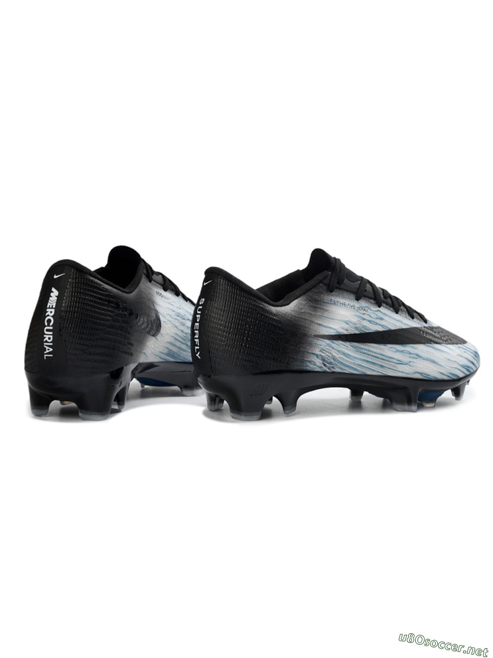 Men's Nike Air Zoom Mercurial Superfly 11 FG Football Boots - White/Sky Blue/Black 6