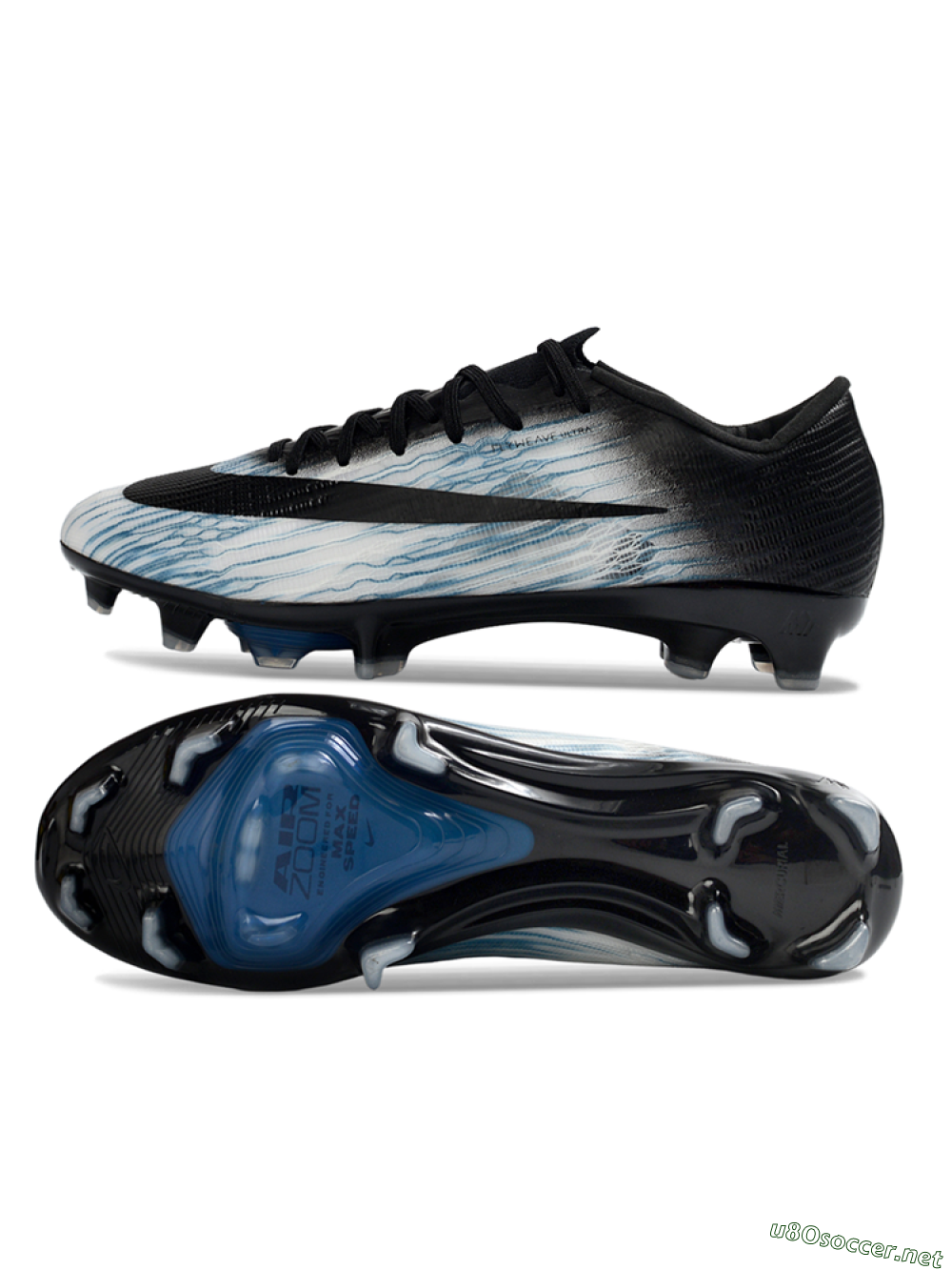 Men's Nike Air Zoom Mercurial Superfly 11 FG Football Boots - White/Sky Blue/Black 1