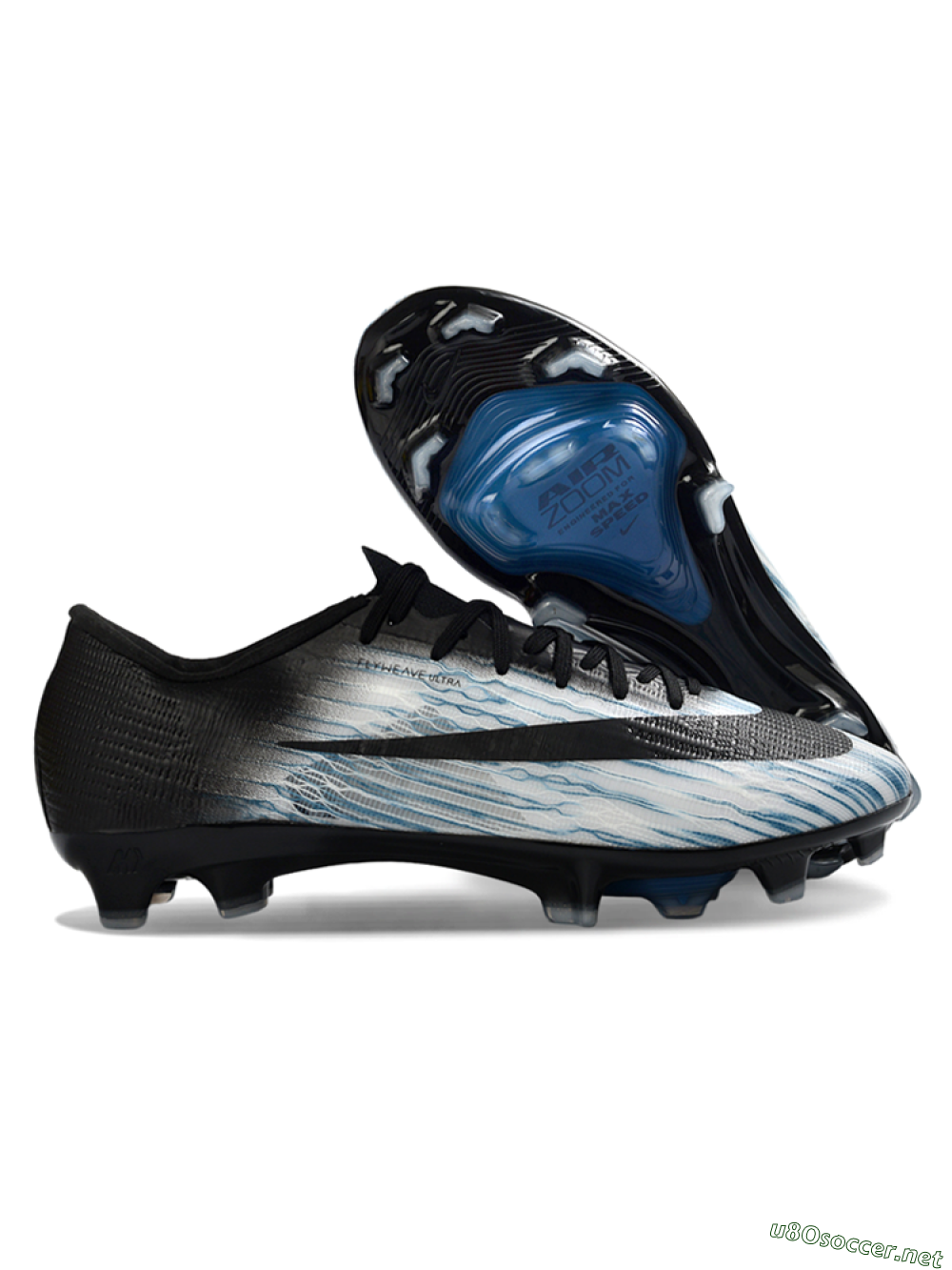 Men's Nike Air Zoom Mercurial Superfly 11 FG Football Boots - White/Sky Blue/Black 2