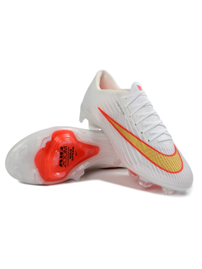 Men's Nike Air Zoom Mercurial Superfly 11 FG Football Boots - White/Bright Orange/Gold Metallic