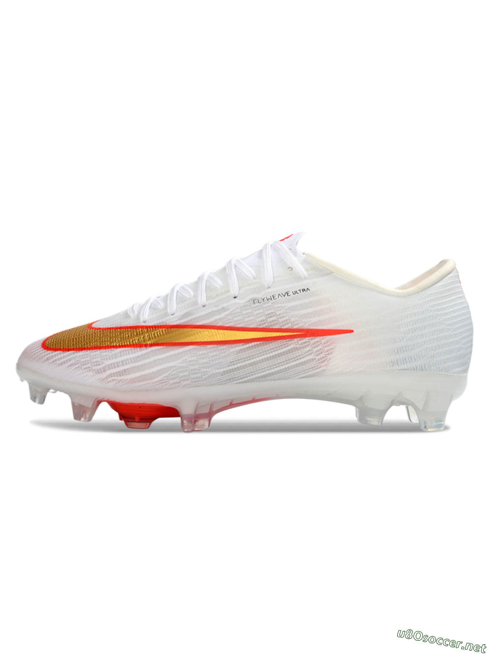Men's Nike Air Zoom Mercurial Superfly 11 FG Football Boots - White/Bright Orange/Gold Metallic 0