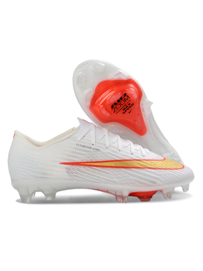 Men's Nike Air Zoom Mercurial Superfly 11 FG Football Boots - White/Bright Orange/Gold Metallic