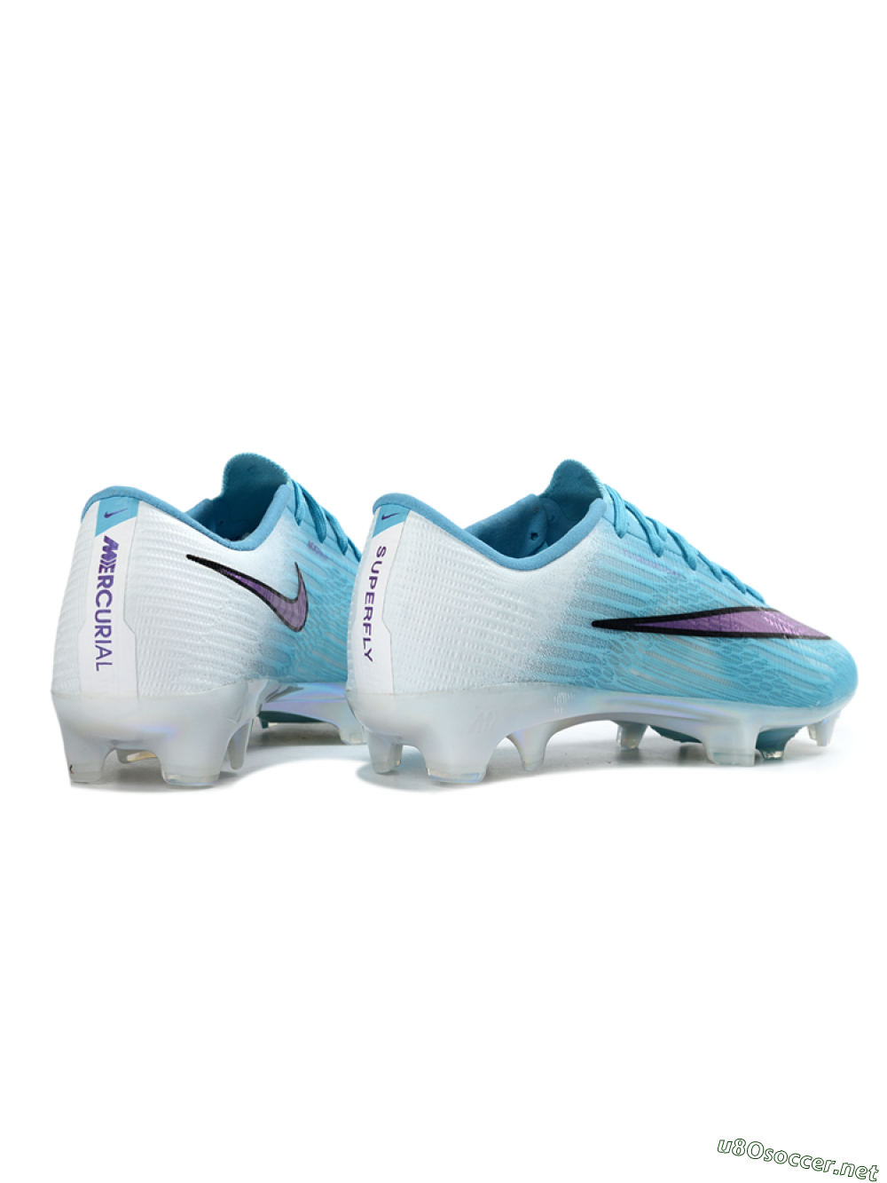 Men's Nike Air Zoom Mercurial Superfly 11 FG Football Boots - Blue/Iridescent Blue/Deep Purple 6