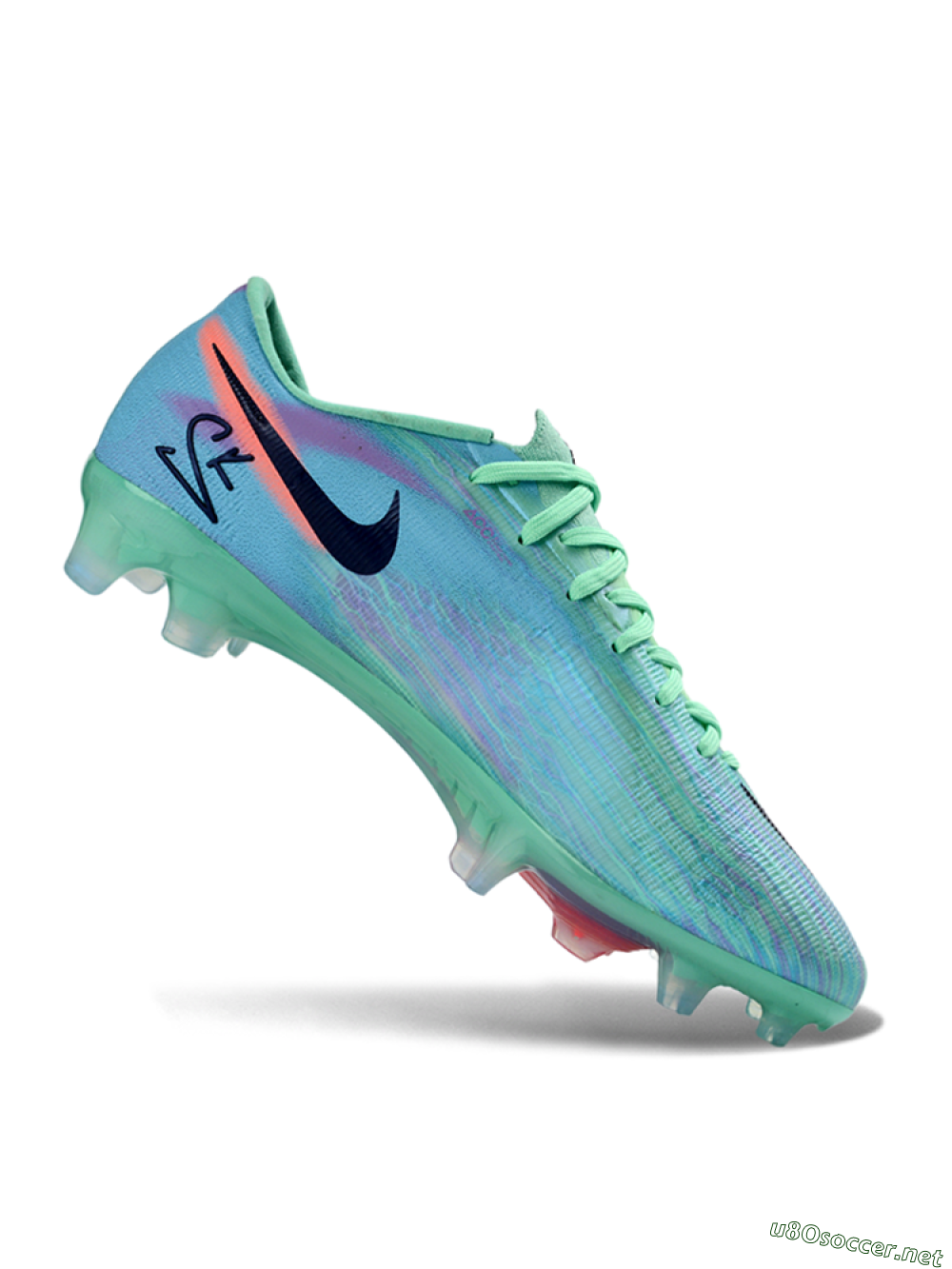 Men's Nike Air Zoom Mercurial Superfly 11 FG Football Boots - Green/Aqua Mist/Fusion Pink 4