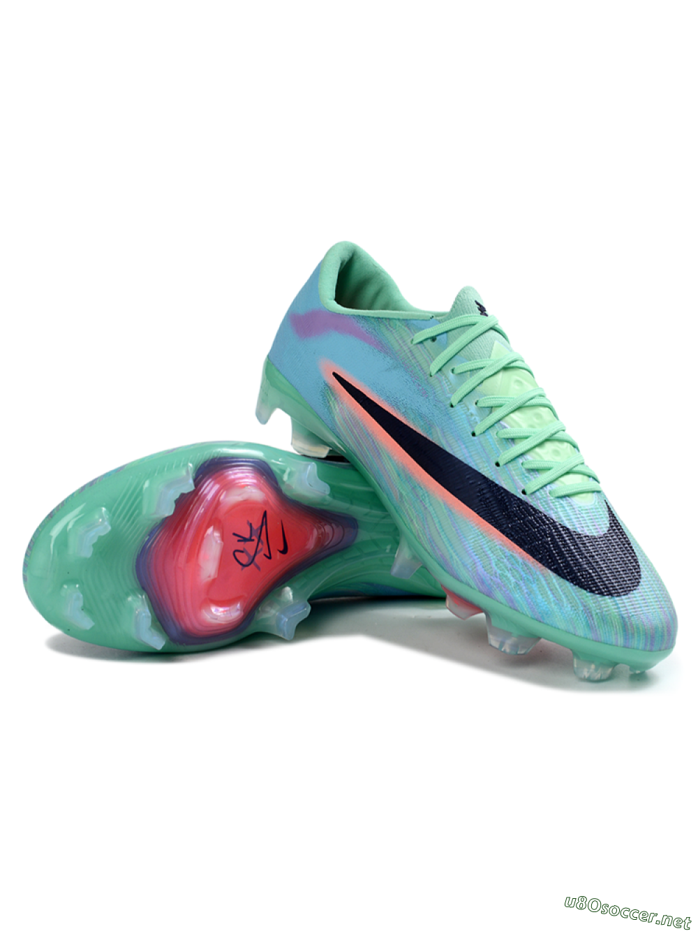 Men's Nike Air Zoom Mercurial Superfly 11 FG Football Boots - Green/Aqua Mist/Fusion Pink 3