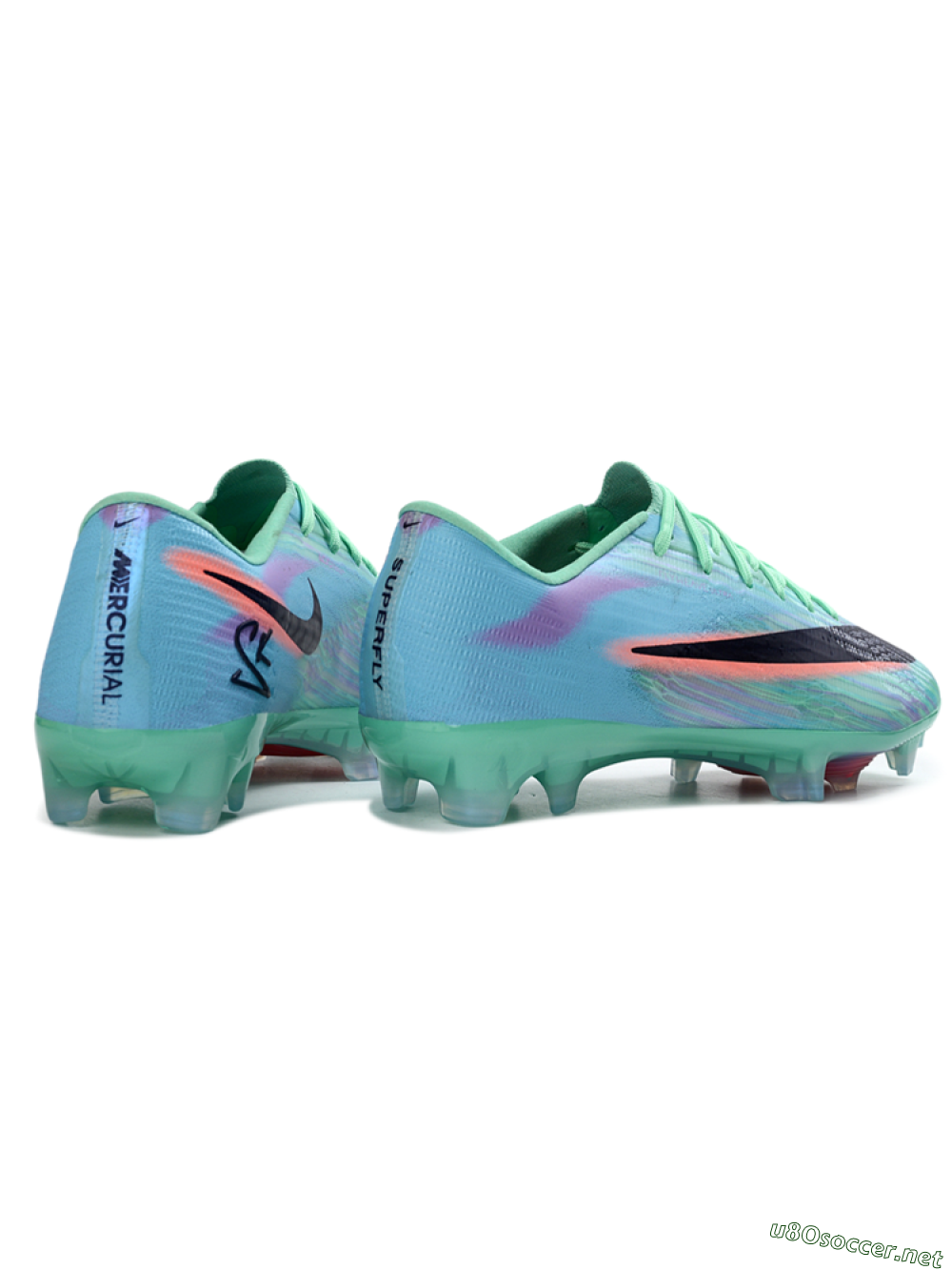 Men's Nike Air Zoom Mercurial Superfly 11 FG Football Boots - Green/Aqua Mist/Fusion Pink 6