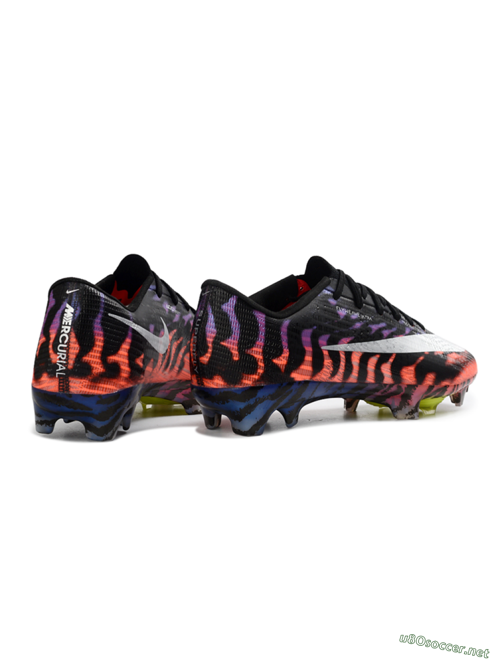 Men's Nike Air Zoom Mercurial Superfly 11 FG Football Boots - Black/Electric Orange/Blue Blaze 6