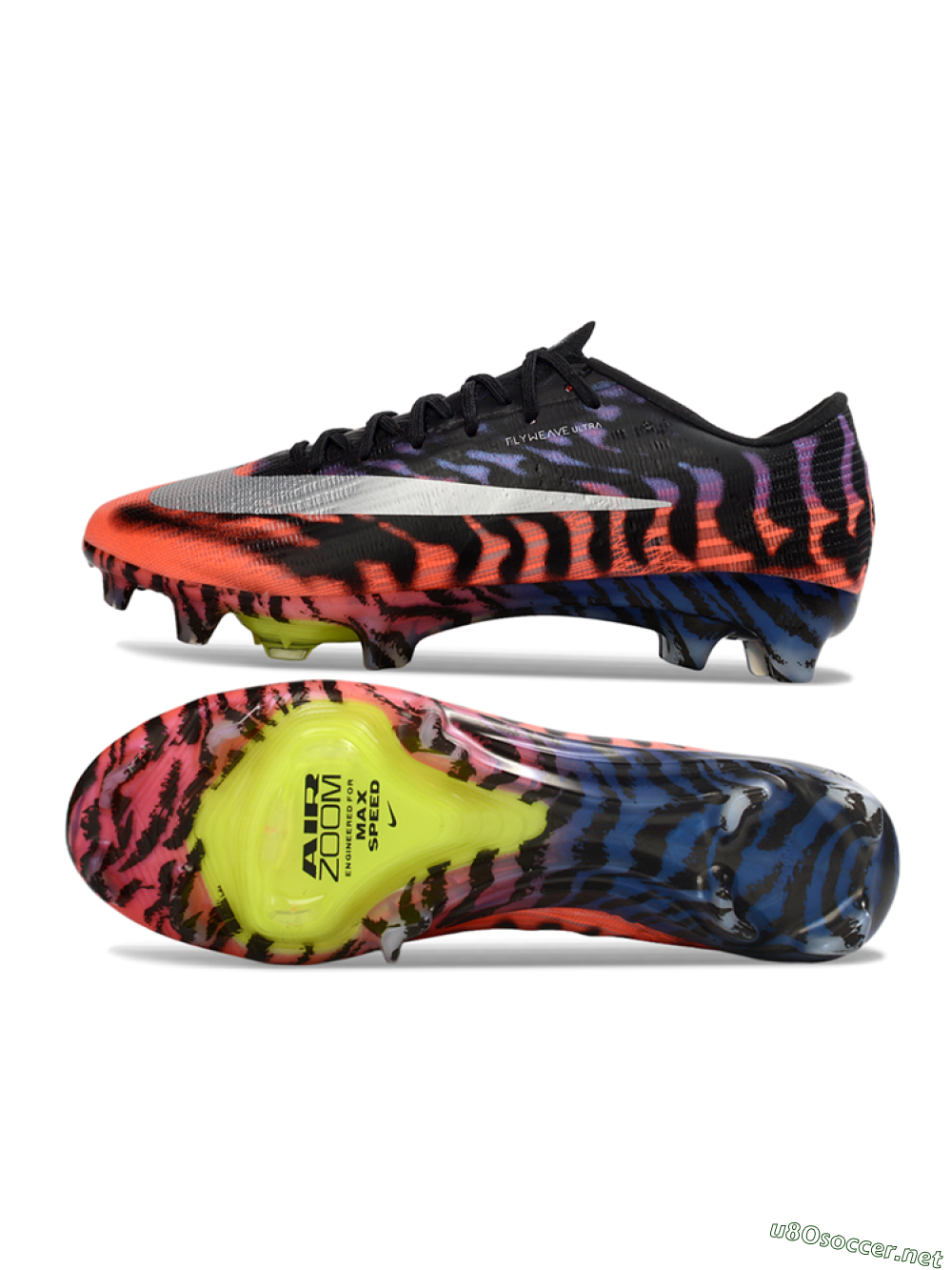 Men's Nike Air Zoom Mercurial Superfly 11 FG Football Boots - Black/Electric Orange/Blue Blaze 1