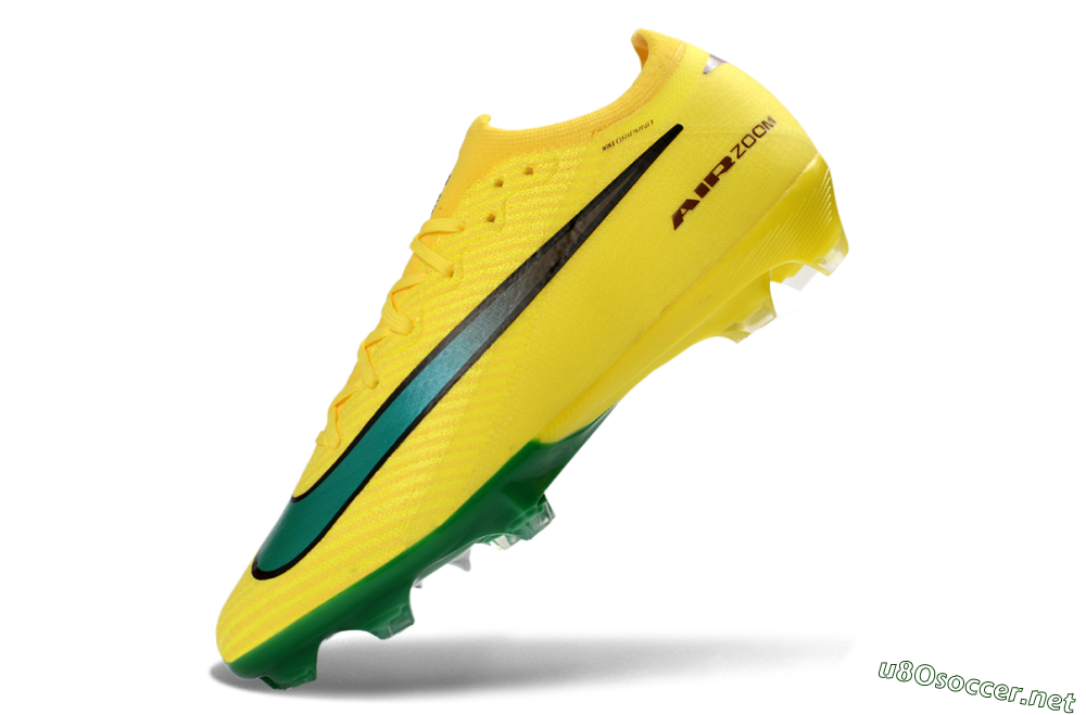 Men's Nike Air Zoom Mercurial Vapor 16 Elite FG Football Boots - Yellow/Electric Green/Steel Blue 5