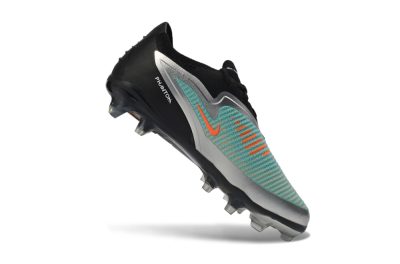 Men's Nike Phantom 6 Elite Low FG Football Boots - Aqua/Metallic Silver/Black