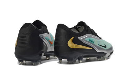 Men's Nike Phantom 6 Elite Low FG Football Boots - Aqua/Metallic Silver/Black