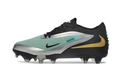 Men's Nike Phantom 6 Elite Low FG Football Boots - Aqua/Metallic Silver/Black