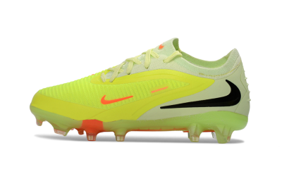 Kids Nike Phantom 6 Elite Low FG Football Boots - Yellow/Neon Green/Electric Orange
