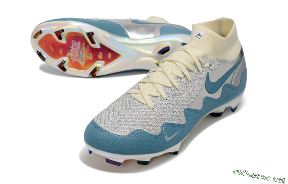 Men's Nike Air Zoom Mercurial Superfly 10 Elite FG Football Boots - Blue/Sky Blue/Soft Cream 3