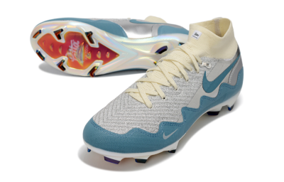 Men's Nike Air Zoom Mercurial Superfly 10 Elite FG Football Boots - Blue/Sky Blue/Soft Cream