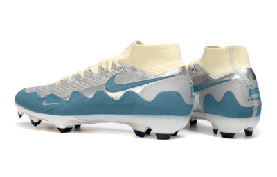 Men's Nike Air Zoom Mercurial Superfly 10 Elite FG Football Boots - Blue/Sky Blue/Soft Cream