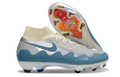 Men's Nike Air Zoom Mercurial Superfly 10 Elite FG Football Boots - Blue/Sky Blue/Soft Cream