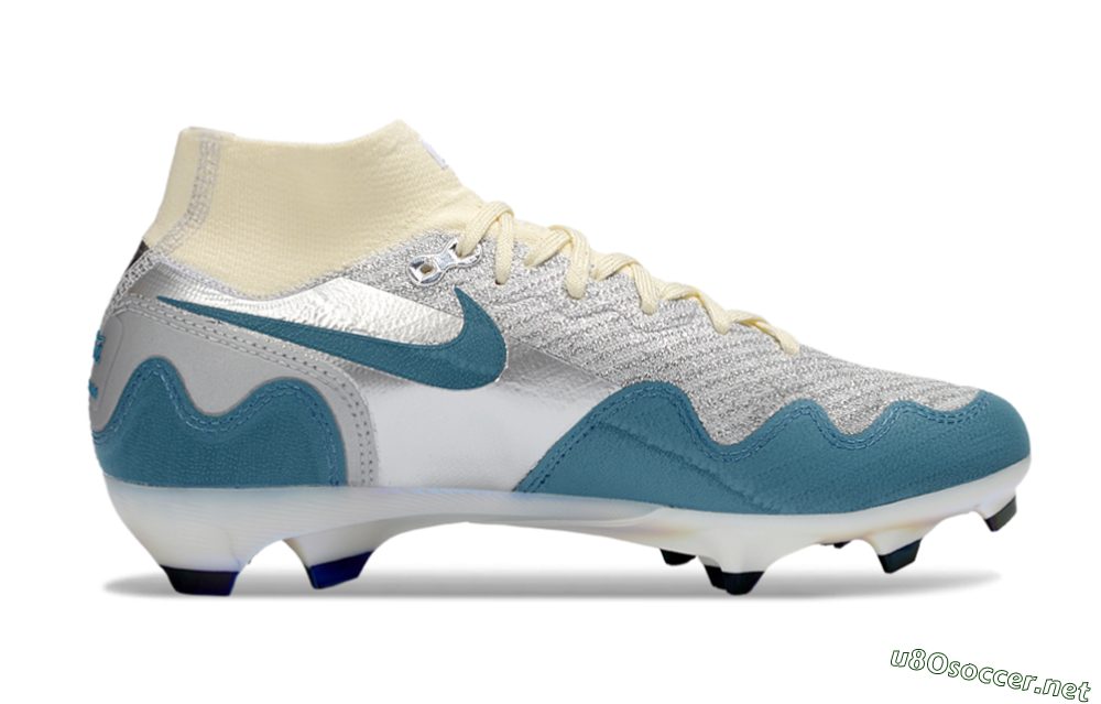 Men's Nike Air Zoom Mercurial Superfly 10 Elite FG Football Boots - Blue/Sky Blue/Soft Cream 5